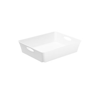 VASSOIO MULTIUSO 37,5X26,6XH6CM BIANCO LIVING