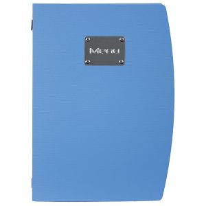PORTA MENU' A4-24X34CM BLU RIO CON 1 INSERTO DOPPIO