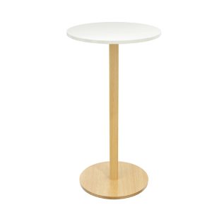 TAVOLO ALTO Ã˜60 X H110CM BIANCO WOODY PAPERFLOW