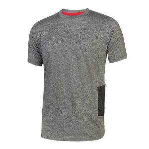 PACK 3 MAGLIETTE A MANICHE CORTE TG XXL GRIGIO SCURO ROAD U-POWER