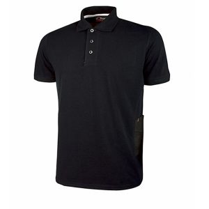 PACK 3 POLO A MANICHE CORTE TG. L NERO GAP U-POWER