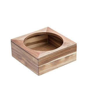 SUPPORTO CIOTOLA IN BAMBOO 26X26X11CM NATURALE LEONE