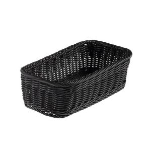 CESTINO VANITY POLIPROPILENE RETTANGOLARE 32,5X17,5X10H CM NERO LEONE